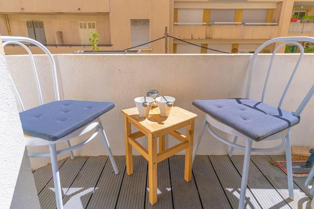 Apartament Bel Appart Climatise A 5 Min Plage Des Catalans Marsylia Zewnętrze zdjęcie